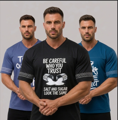 Drop Shoulder V-Neck Combo (3PCS)