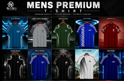 Lycra Stock Clearance T-Shirt Offer (Multi-Color) (6pcs)